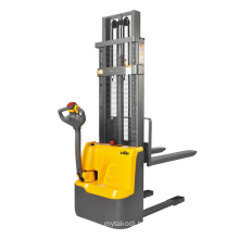 Xilin Hot Sale 1000kg 2200lbs 3 m Electric Straddle Stacker Forklift With Large Storage Battery